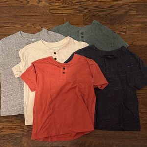 Boys XS Old Navy Short Sleeve Henley Shirts (5)